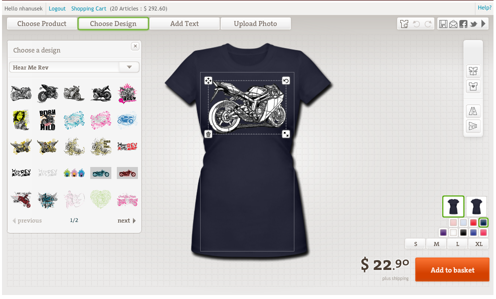 create your own sportbike t-shirt